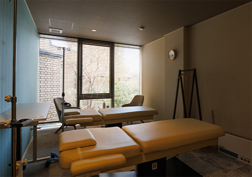 ゆったりとした個室